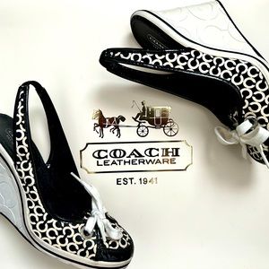 Coach Emiliana Pop Art Slingbacks Sz 7.5